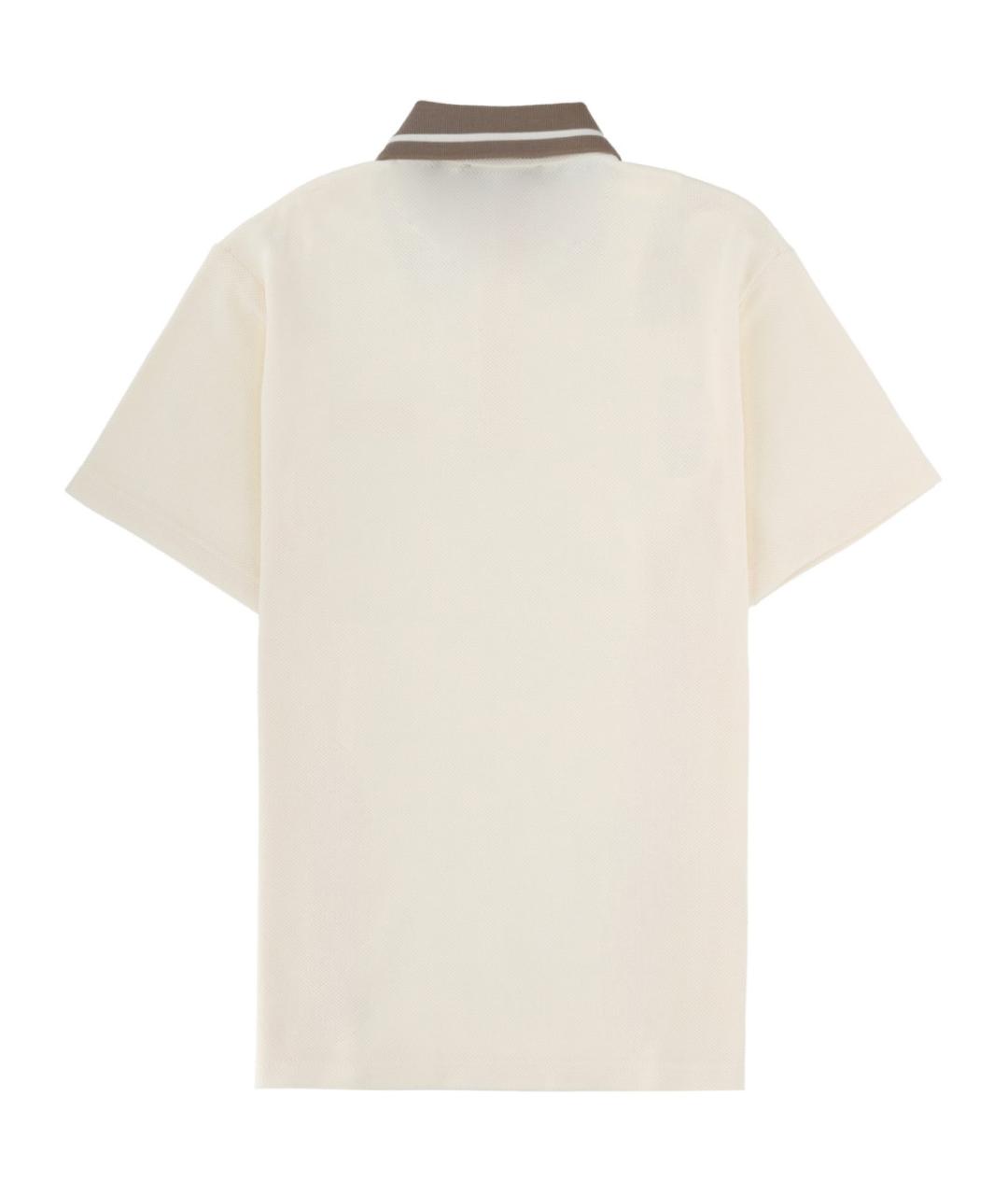 VERSACE JEANS COUTURE Белое хлопковое поло с коротким рукавом, фото 2