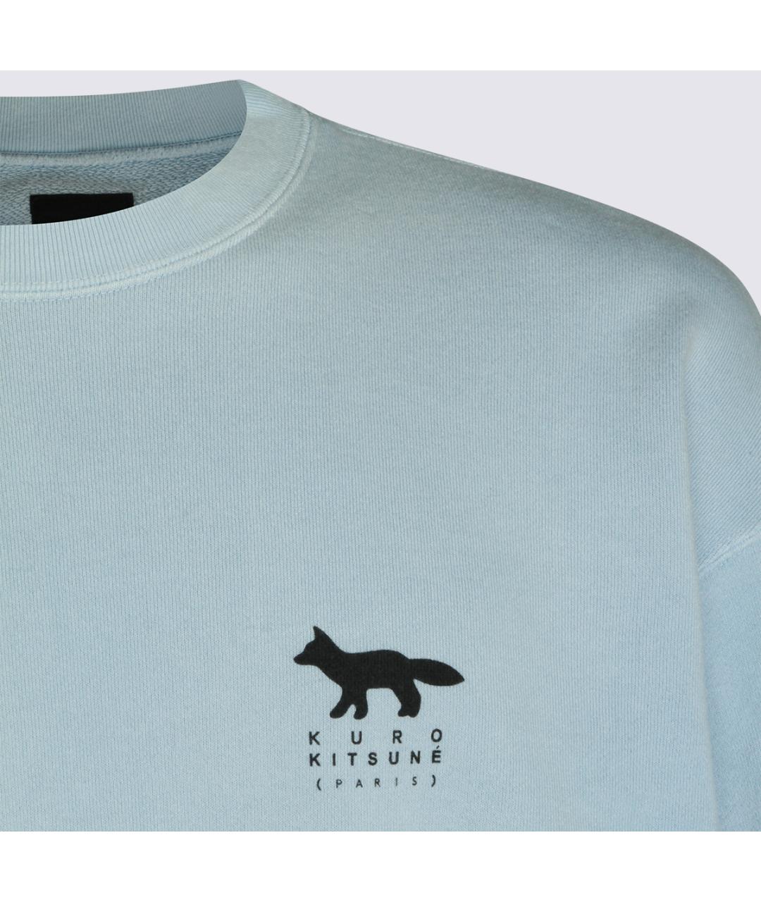 MAISON KITSUNE Синий хлопковый джемпер / свитер, фото 3