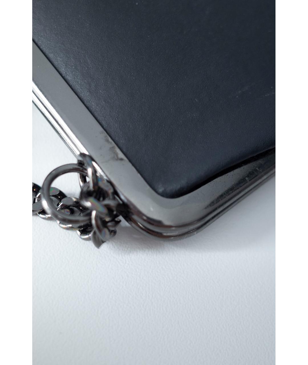 JEAN PAUL GAULTIER Черная кожаная сумка через плечо, фото 5