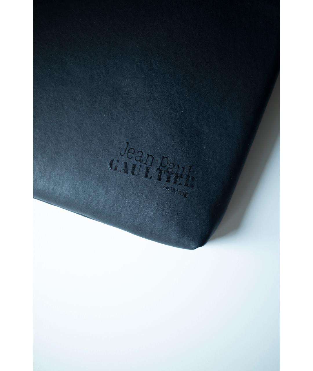 JEAN PAUL GAULTIER Черная кожаная сумка через плечо, фото 3