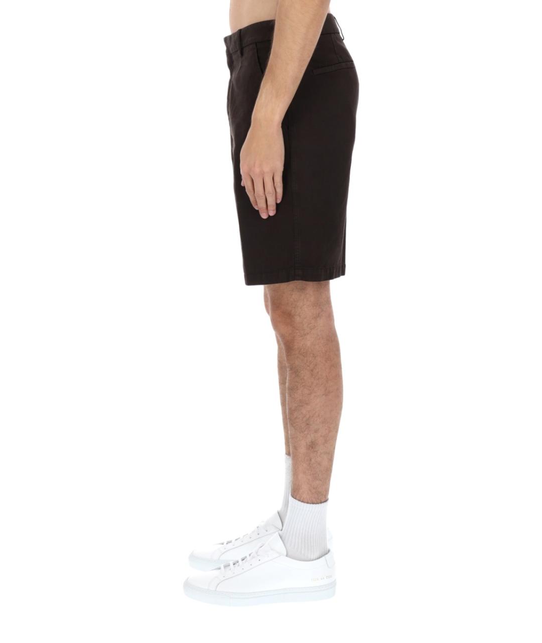 ZEGNA Коричневые хлопковые шорты, фото 5