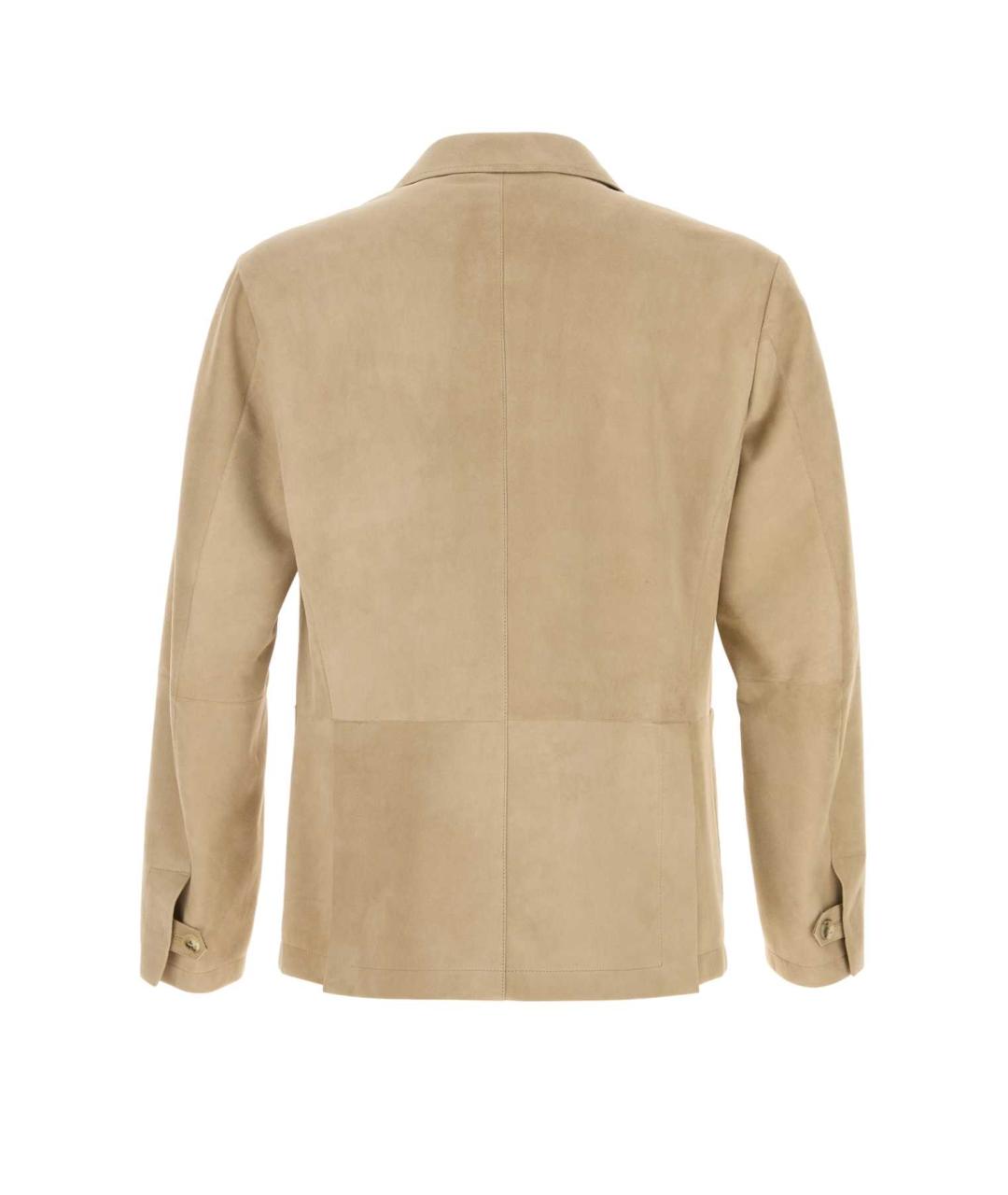 CANALI Бежевый замшевый пиджак, фото 2