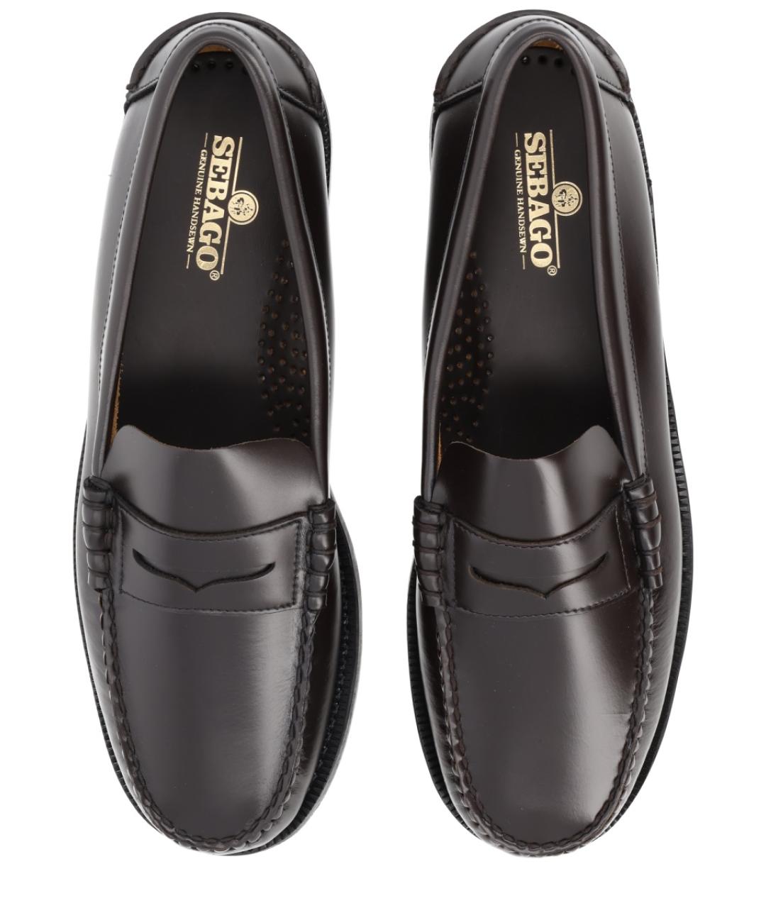 SEBAGO Коричневые кожаные лоферы, фото 5
