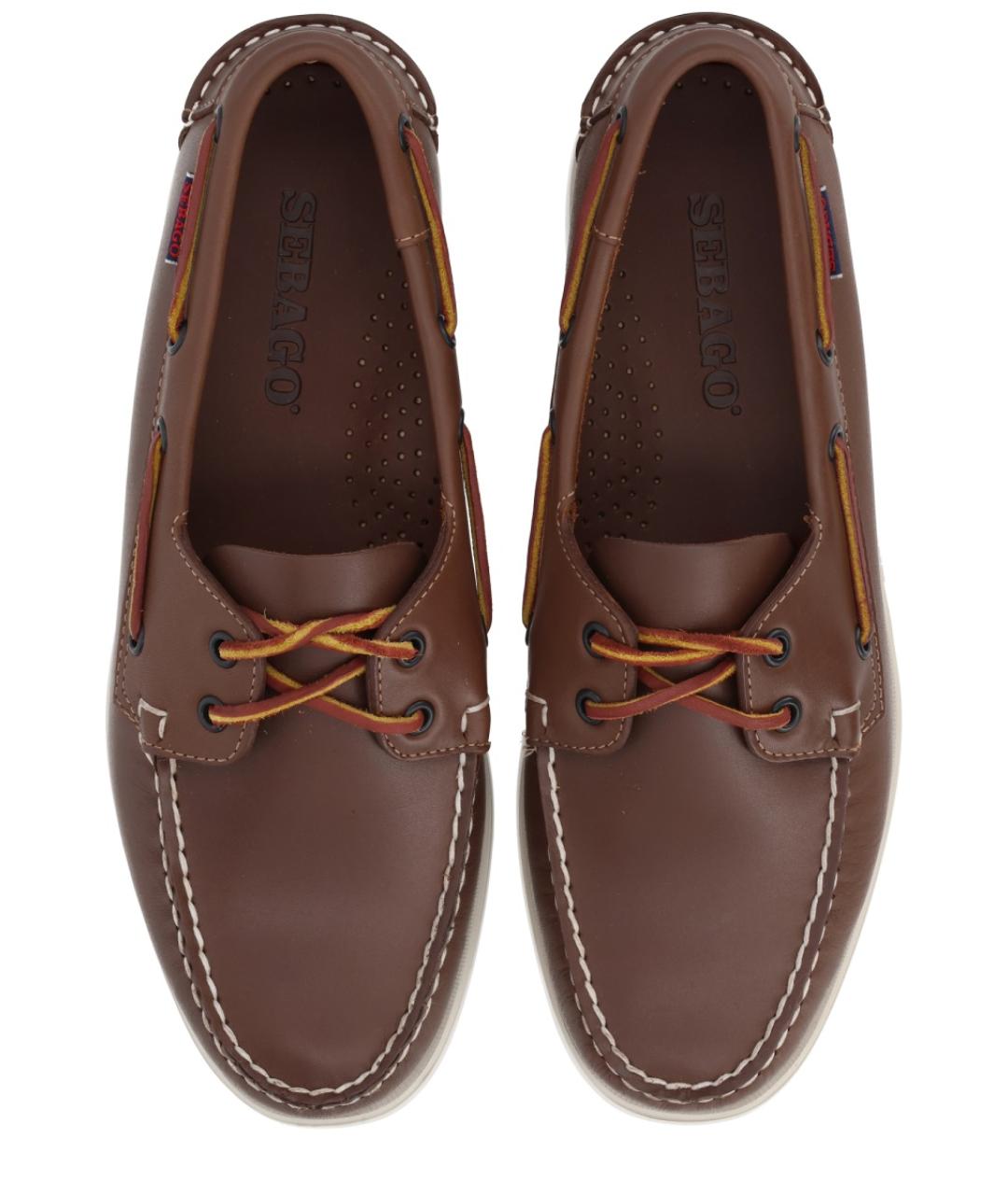 SEBAGO Коричневые кожаные лоферы, фото 5