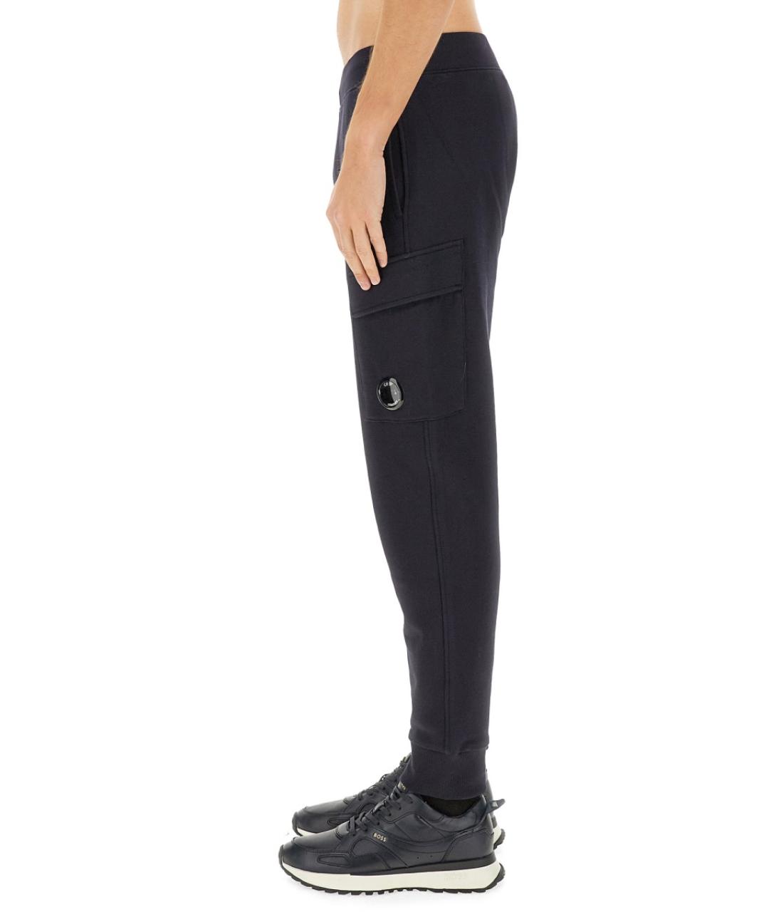 CP COMPANY Синие хлопковые повседневные брюки, фото 4