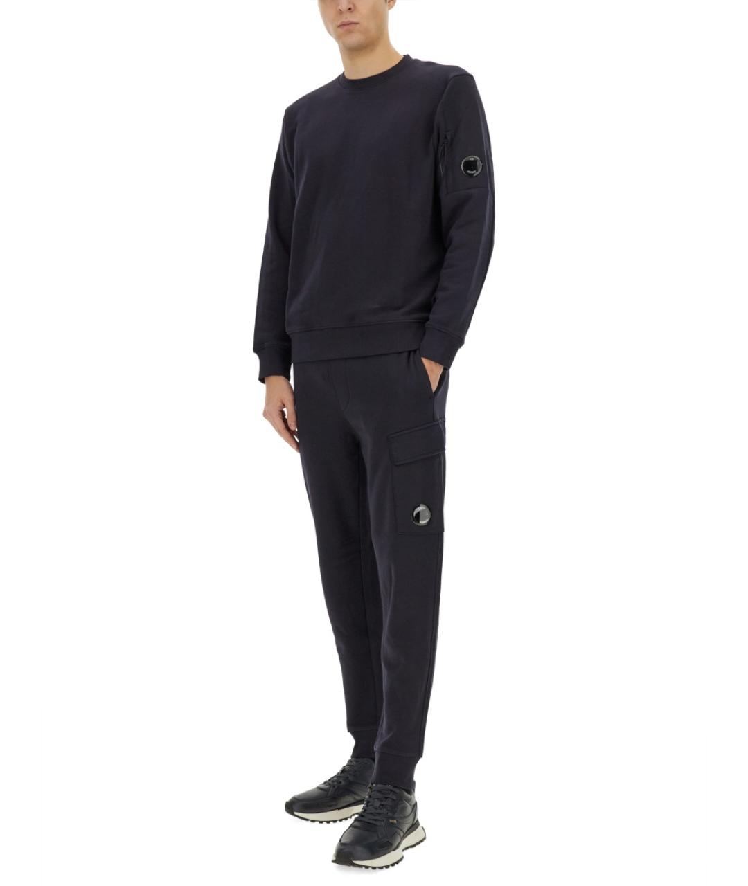 CP COMPANY Синие хлопковые повседневные брюки, фото 2