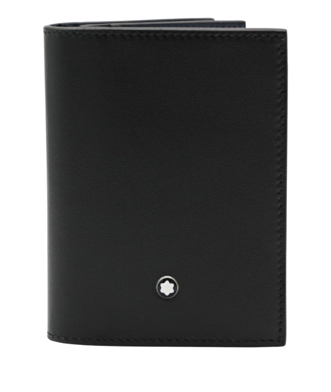 MONTBLANC Черный кожаный кардхолдер, фото 1