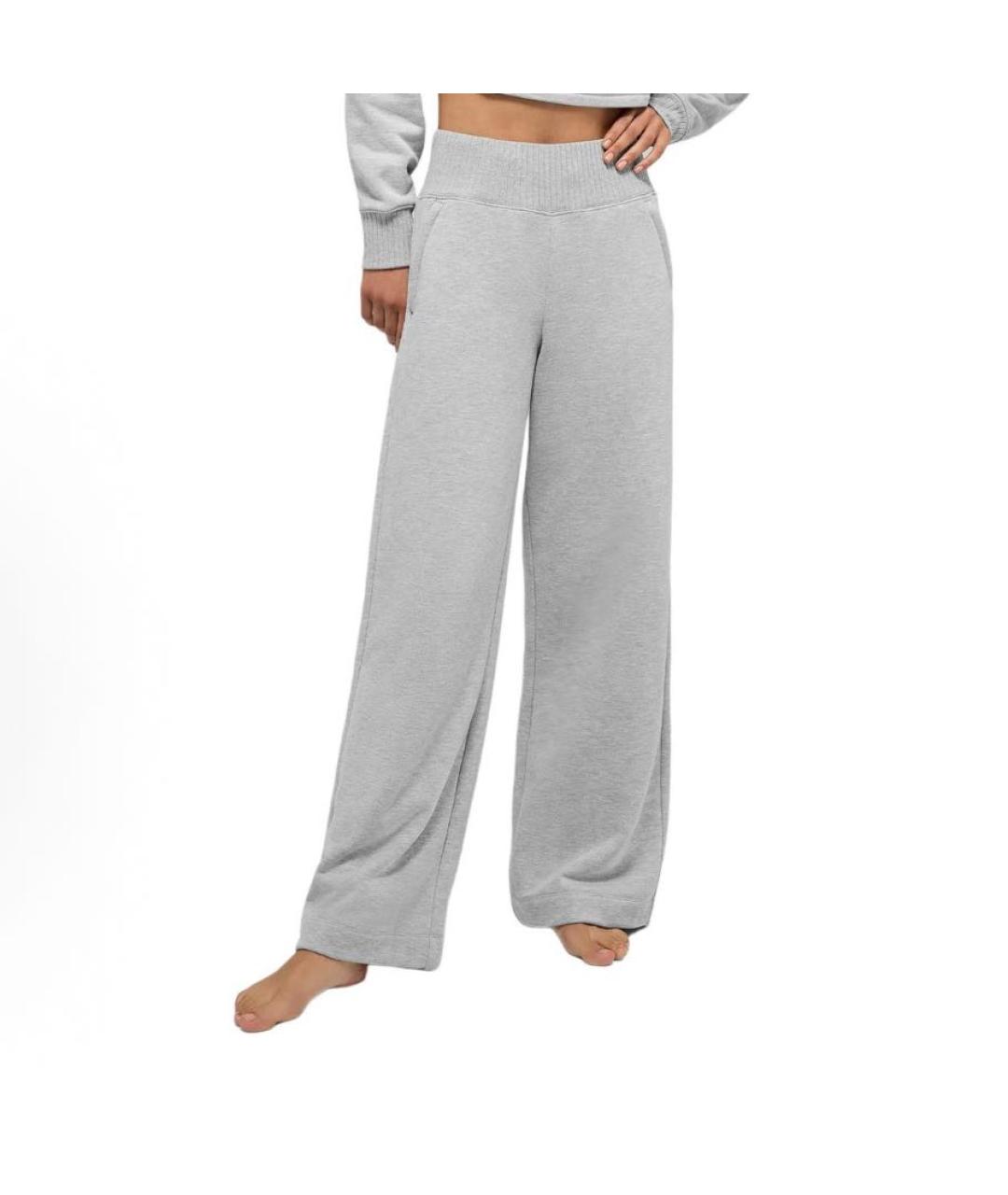 ALO YOGA Серые спортивные брюки и шорты, фото 2