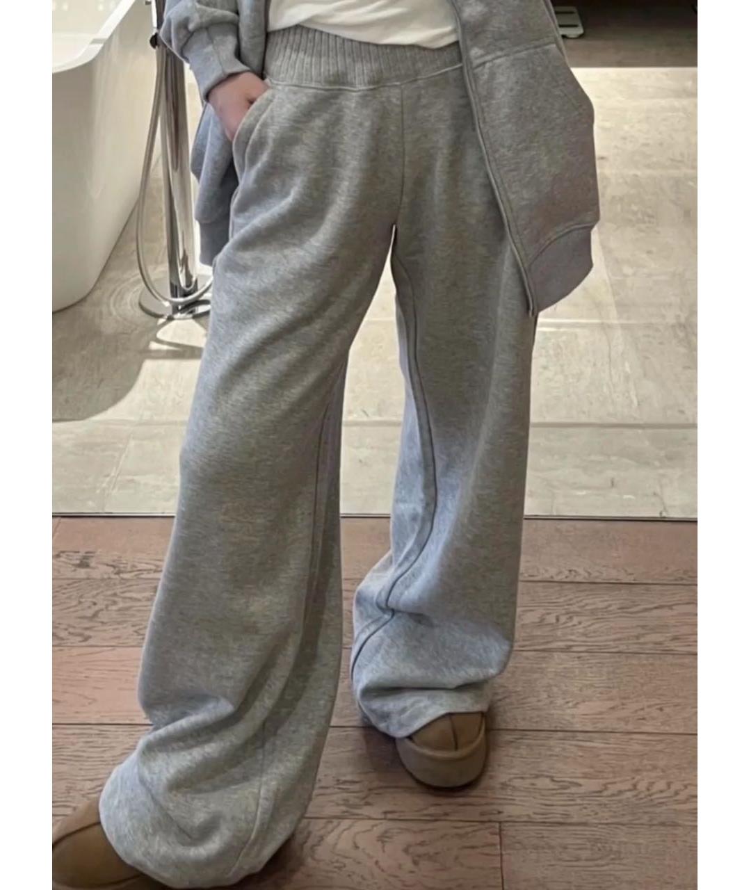 ALO YOGA Серые спортивные брюки и шорты, фото 5