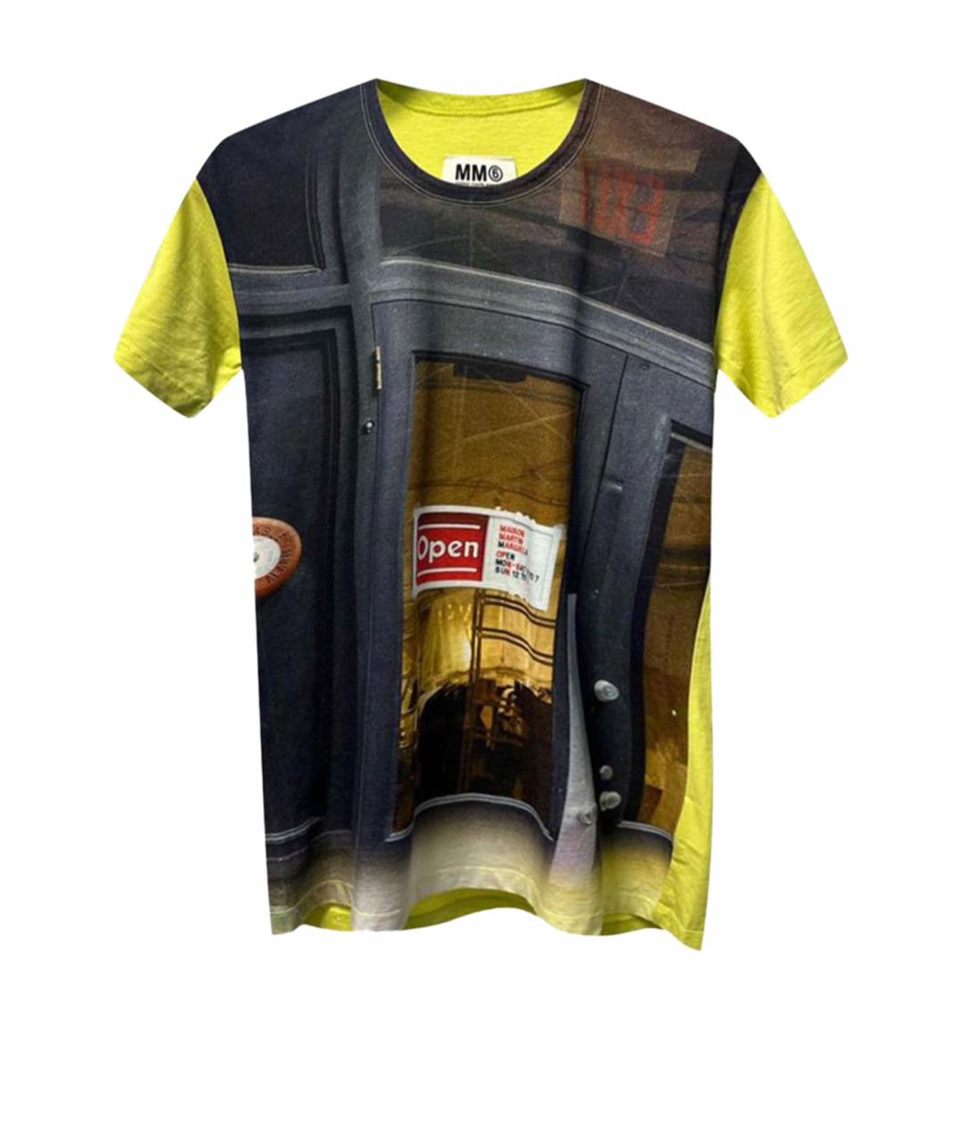 MAISON MARGIELA Желтая синтетическая футболка, фото 1