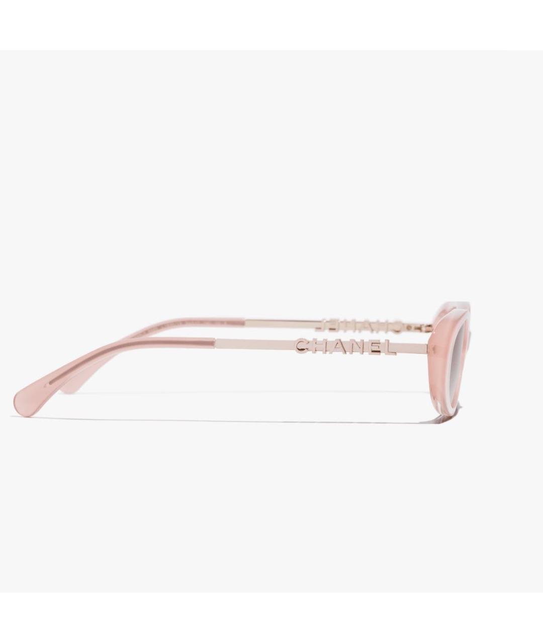 CHANEL Розовые солнцезащитные очки, фото 3