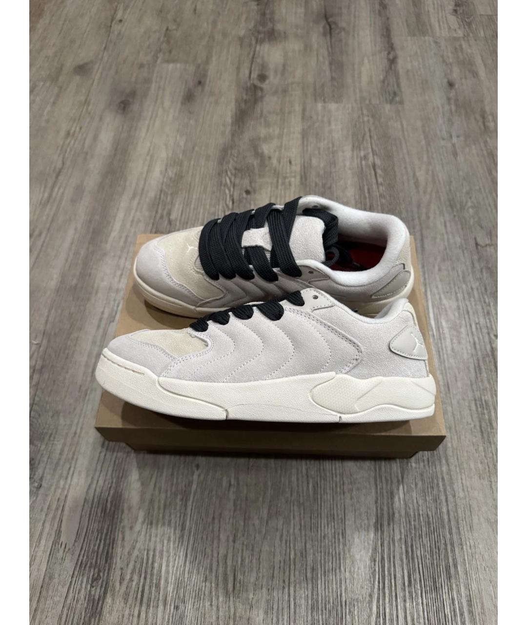 JORDAN Серые замшевые кроссовки, фото 2