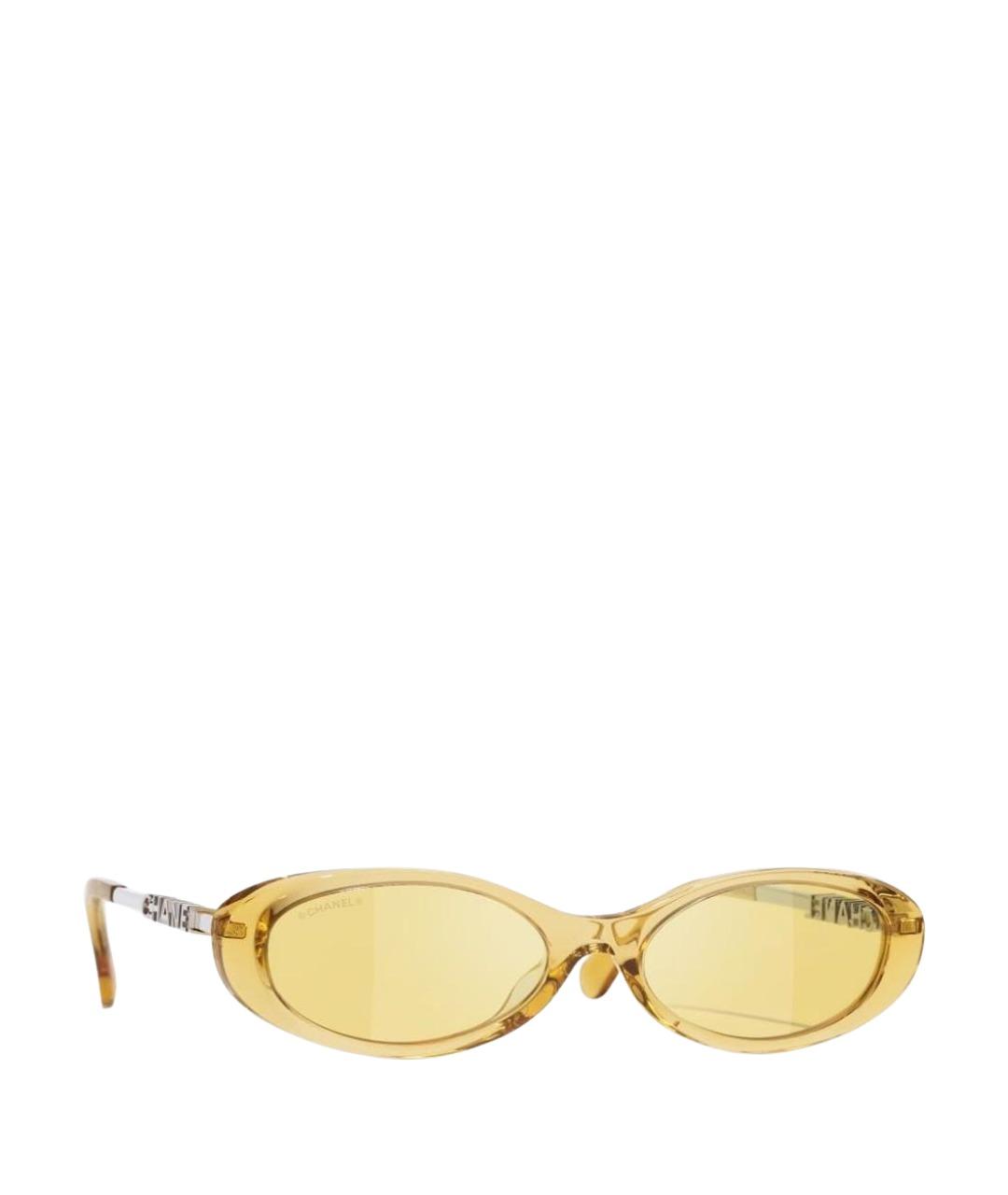 CHANEL Желтые солнцезащитные очки, фото 1