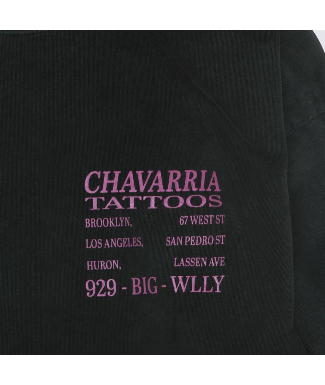 WILLY CHAVARRIA Черная хлопковая футболка, фото 3