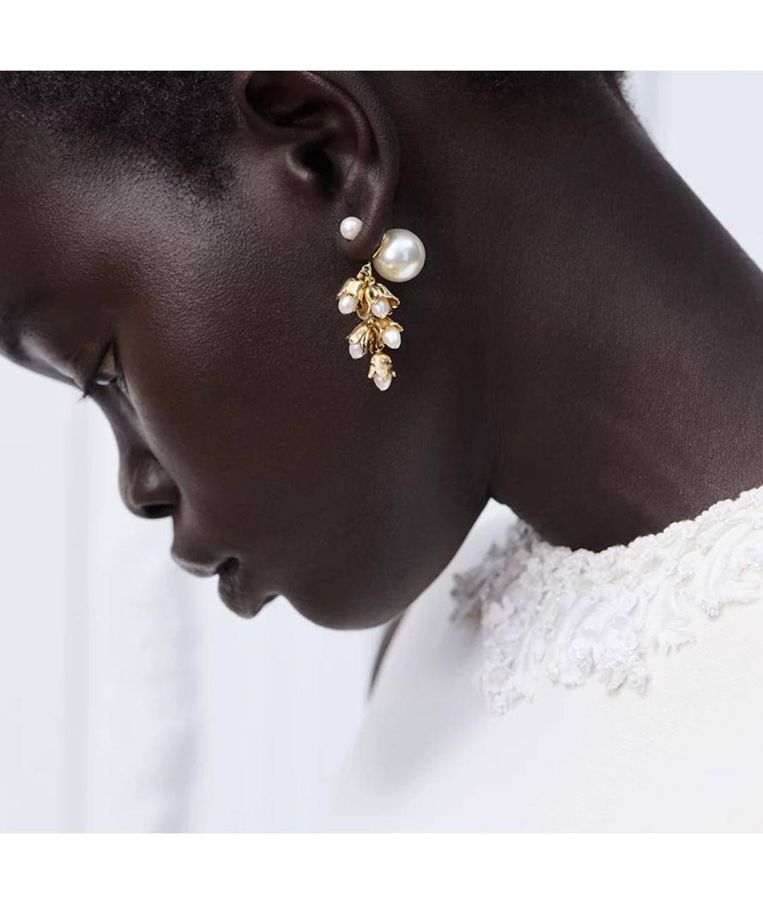 CHRISTIAN DIOR Золотые серьги, фото 2