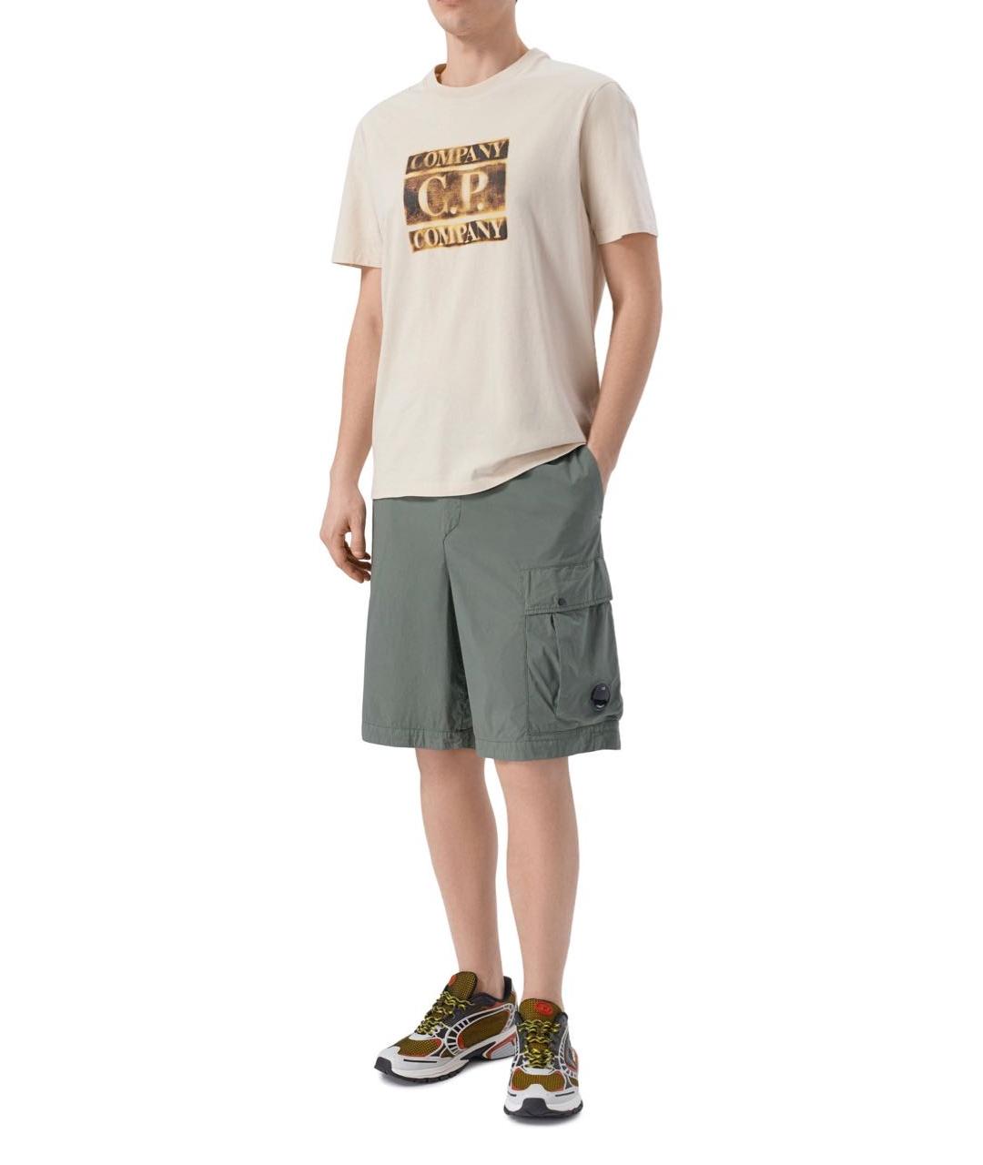 CP COMPANY Зеленые хлопковые шорты, фото 2