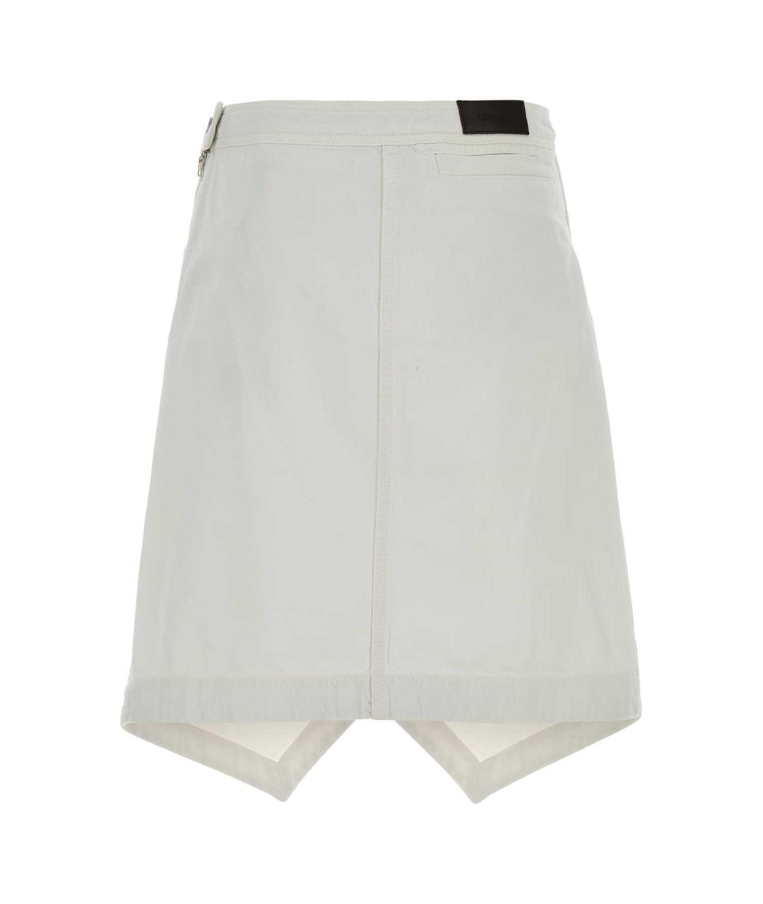 LEMAIRE Белая хлопковая юбка миди, фото 2