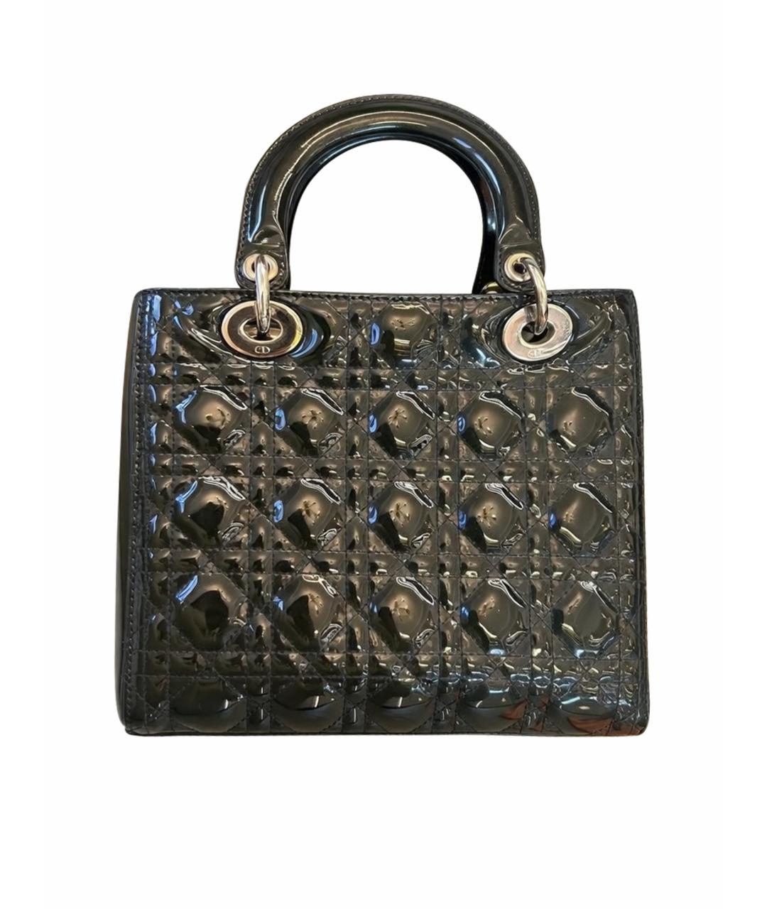 CHRISTIAN DIOR Сумка с короткими ручками из лакированной кожи, фото 1