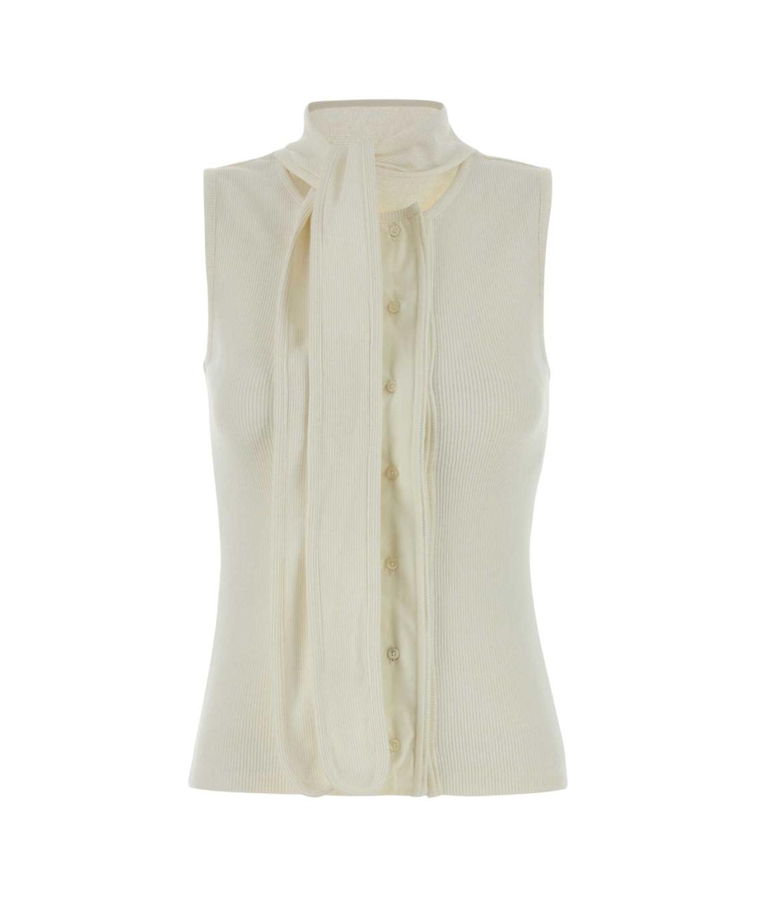 LEMAIRE Белая хлопковая футболка, фото 1