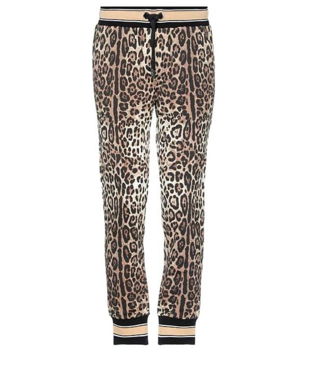 DOLCE&GABBANA Мульти хлопко-эластановые повседневные брюки, фото 6