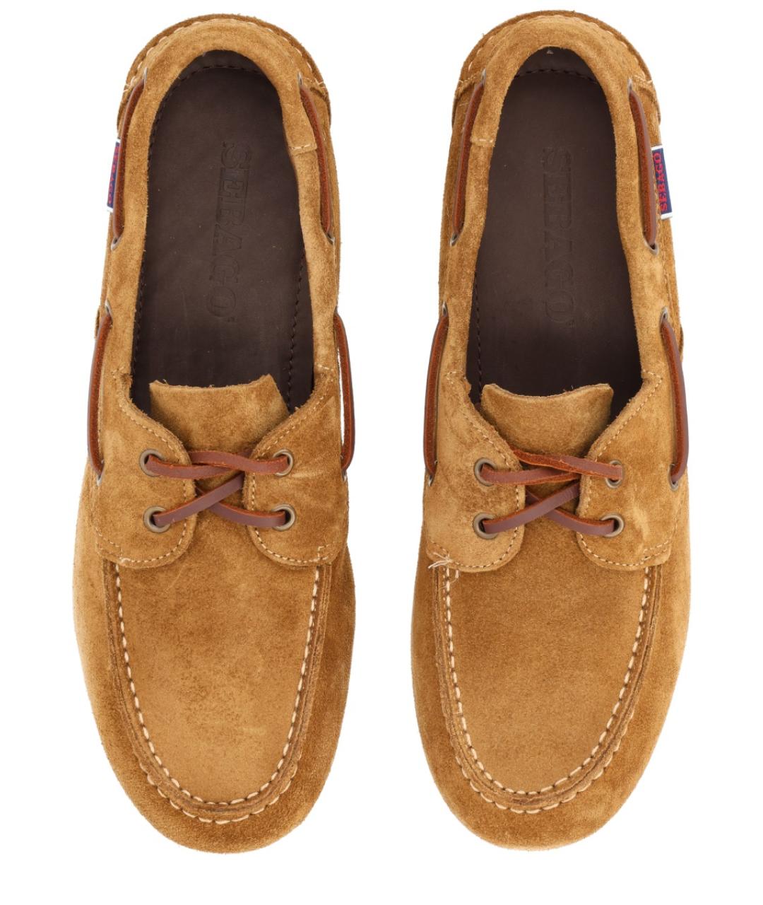 SEBAGO Коричневые замшевые лоферы, фото 5