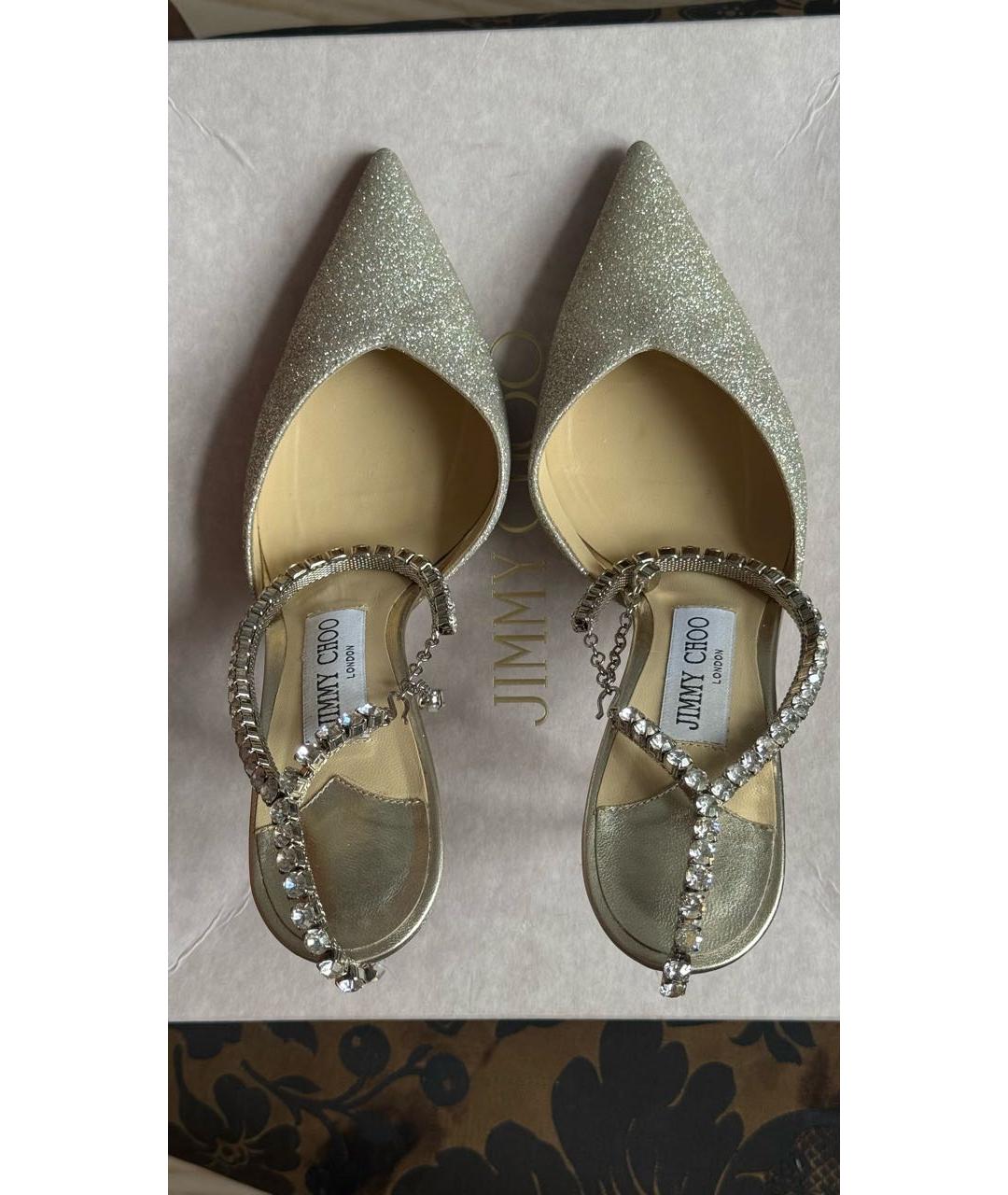 JIMMY CHOO Серебряные туфли, фото 3