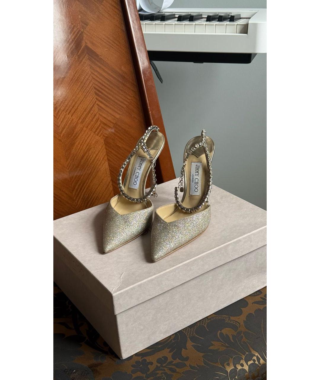 JIMMY CHOO Серебряные туфли, фото 5