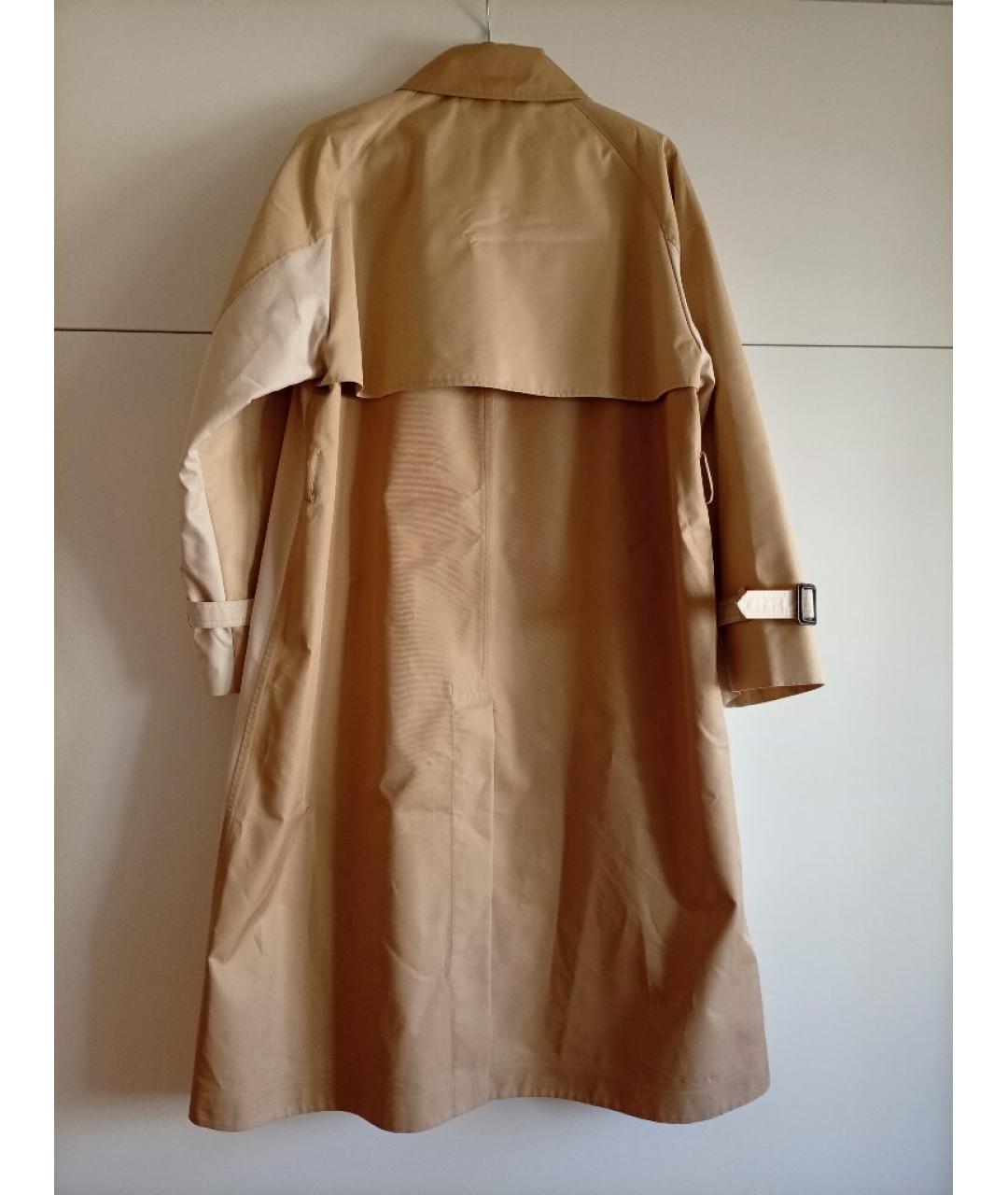 WEEKEND MAX MARA Бежевый хлопковый тренч/плащ, фото 2