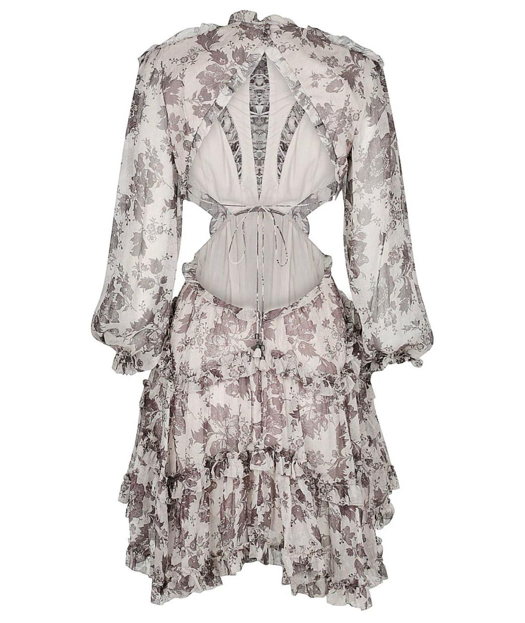 ZIMMERMANN Серое полиэстеровое коктейльное платье, фото 2