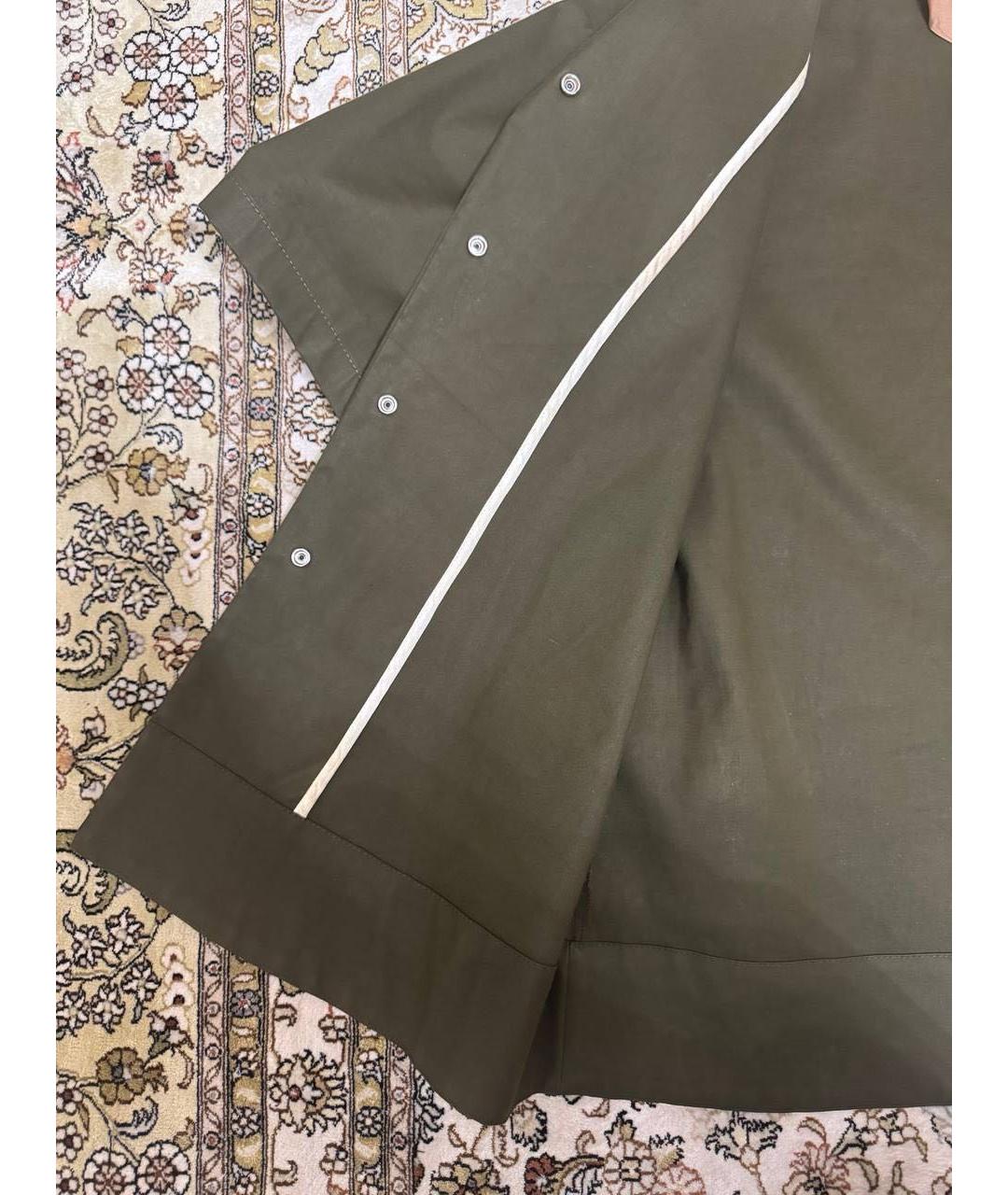 NO. 21 Хаки хлопковая рубашка, фото 3