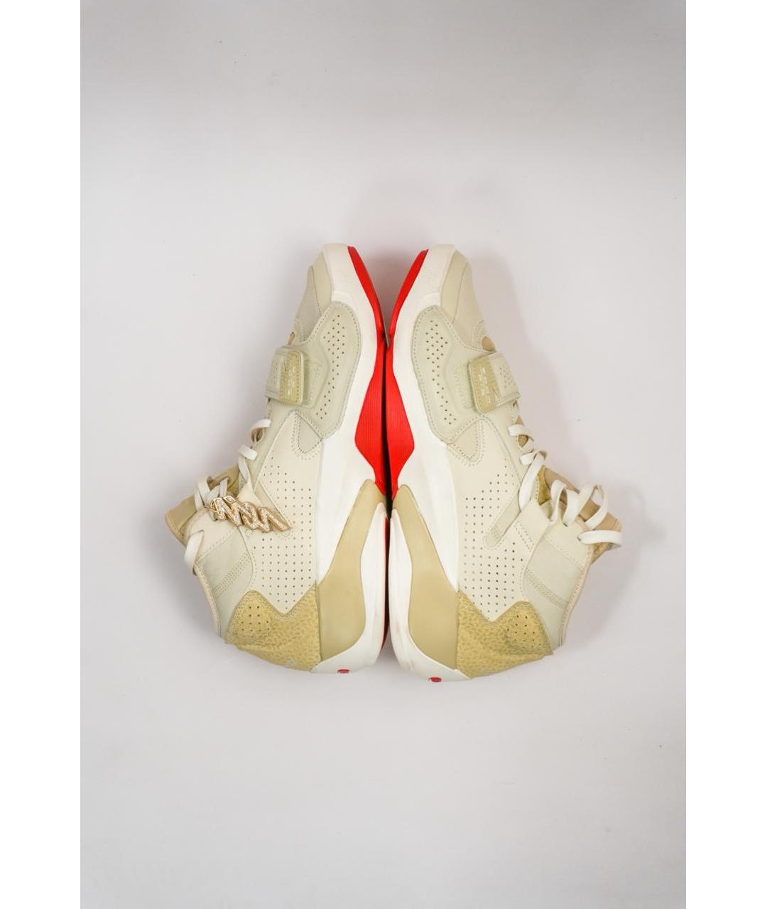 JORDAN Бежевые высокие кроссовки / кеды, фото 5