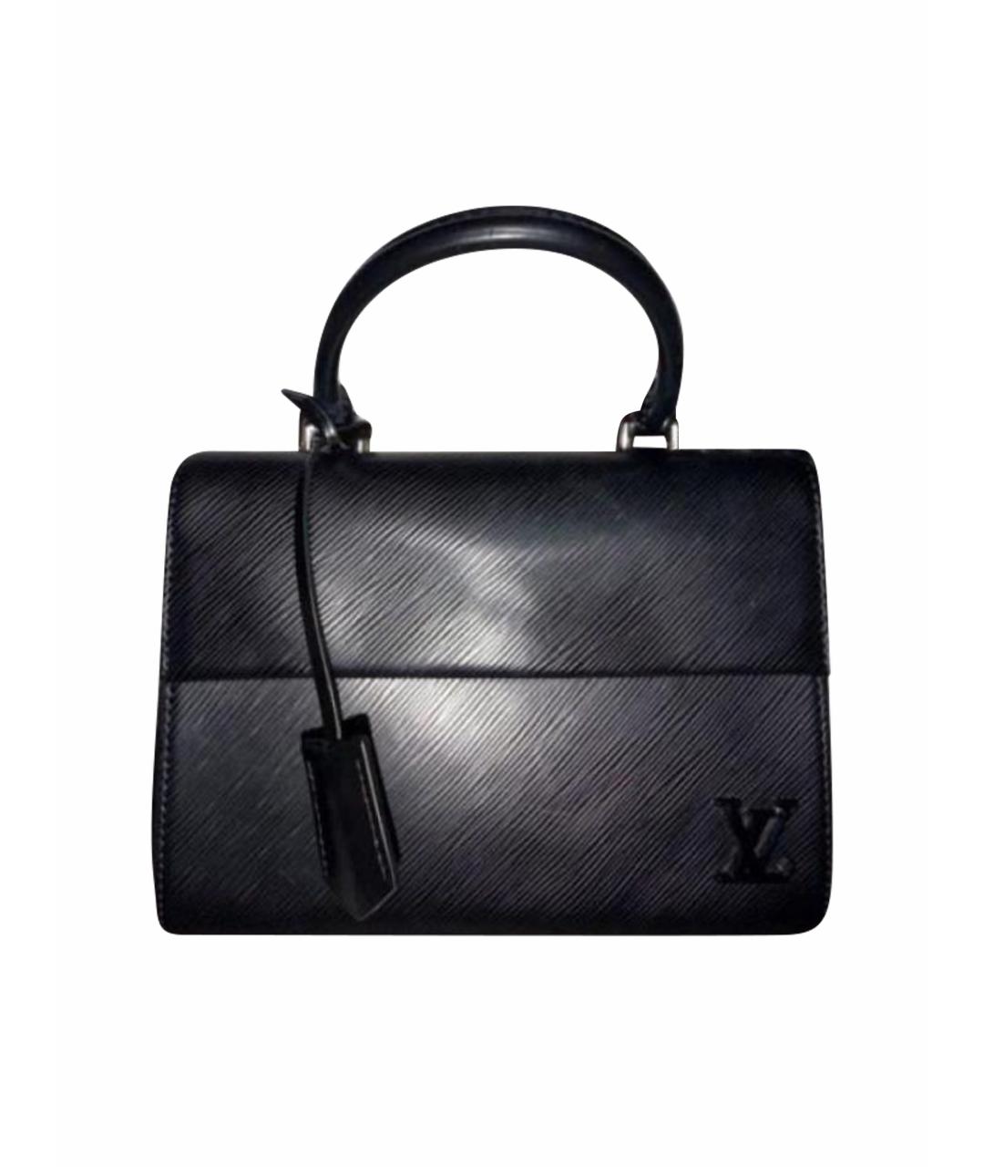 LOUIS VUITTON Черная кожаная сумка тоут, фото 1