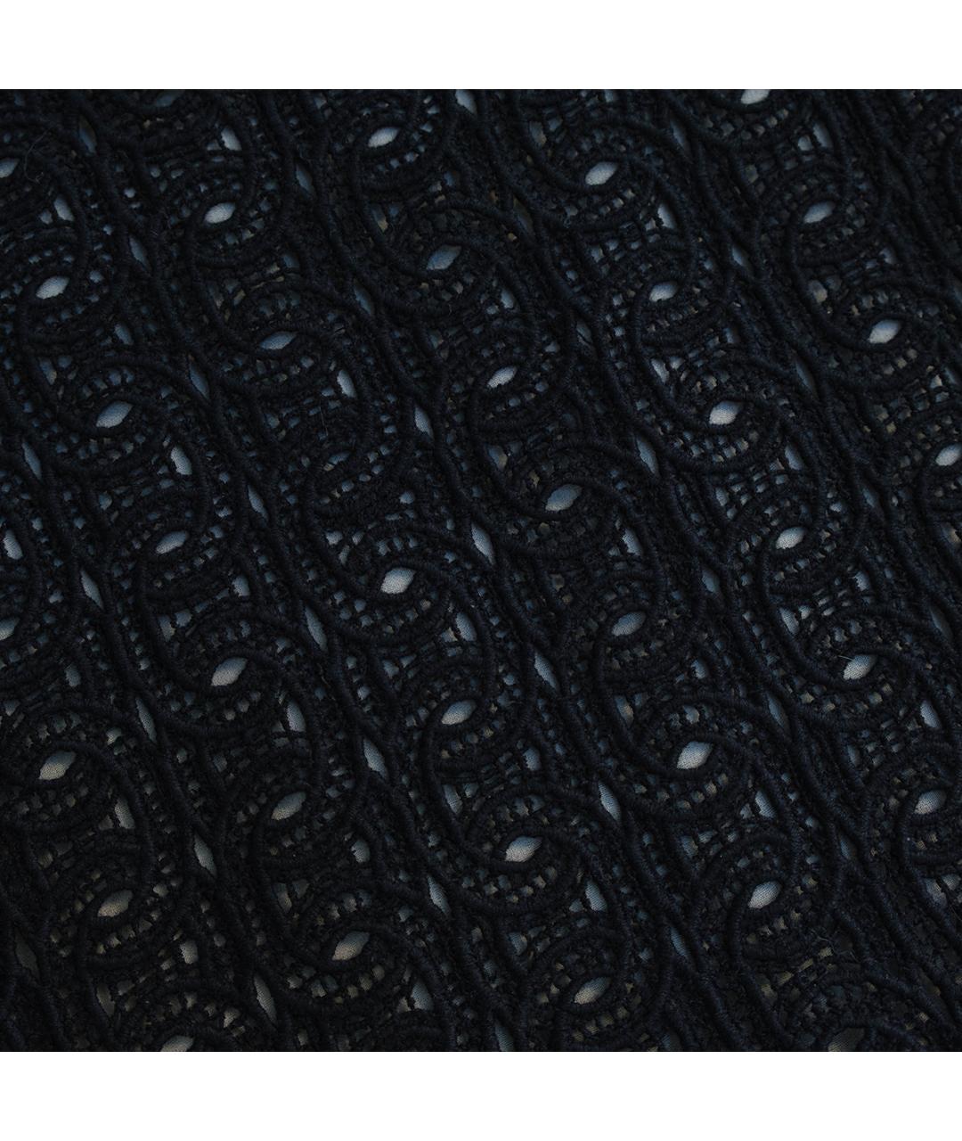 DIANE VON FURSTENBERG Черное вискозное повседневное платье, фото 4