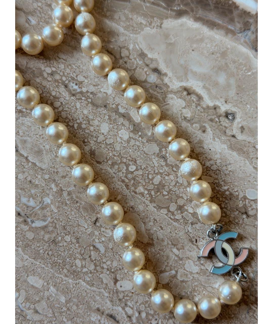 CHANEL Бежевое колье, фото 2