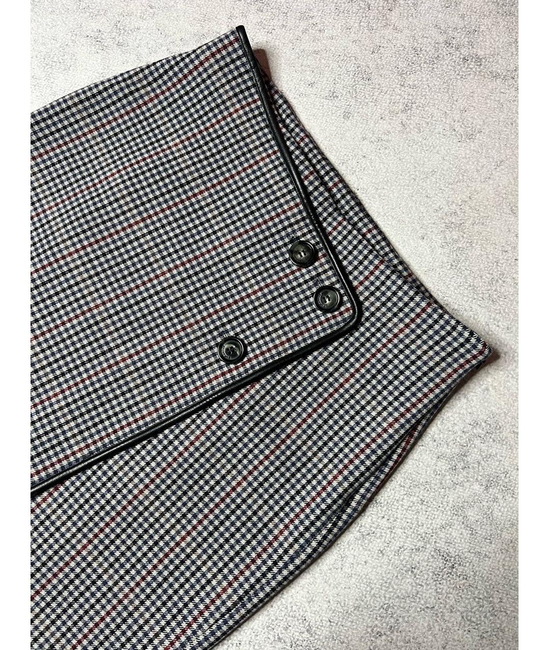 SPORTMAX Мульти шерстяная юбка миди, фото 3