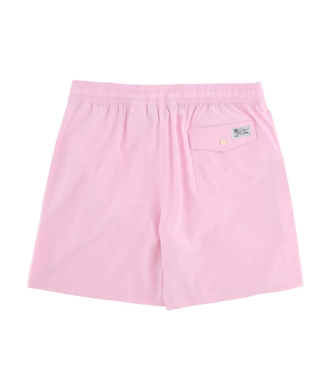POLO RALPH LAUREN Розовые полиэстеровые шорты, фото 2