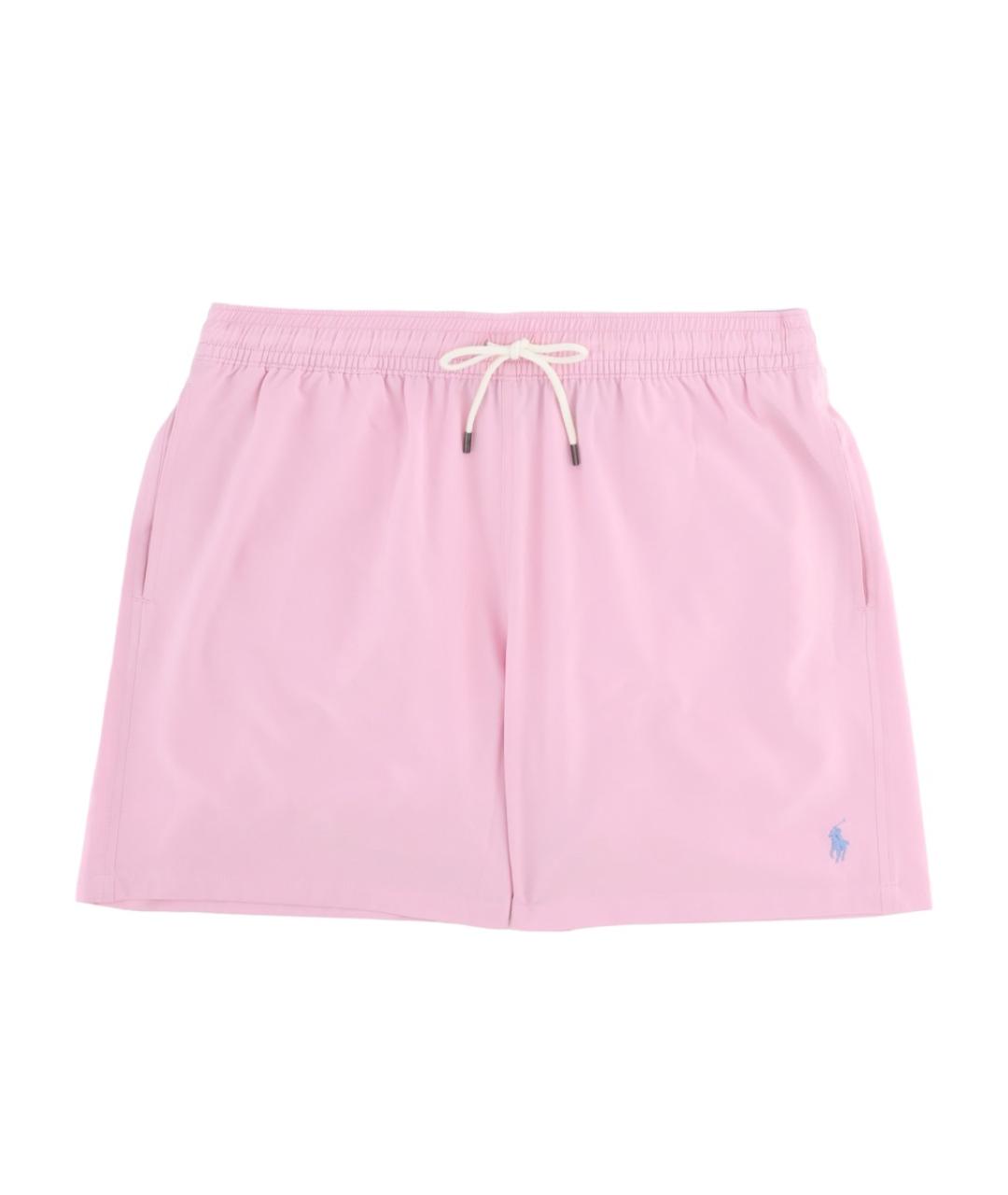 POLO RALPH LAUREN Розовые полиэстеровые шорты, фото 1