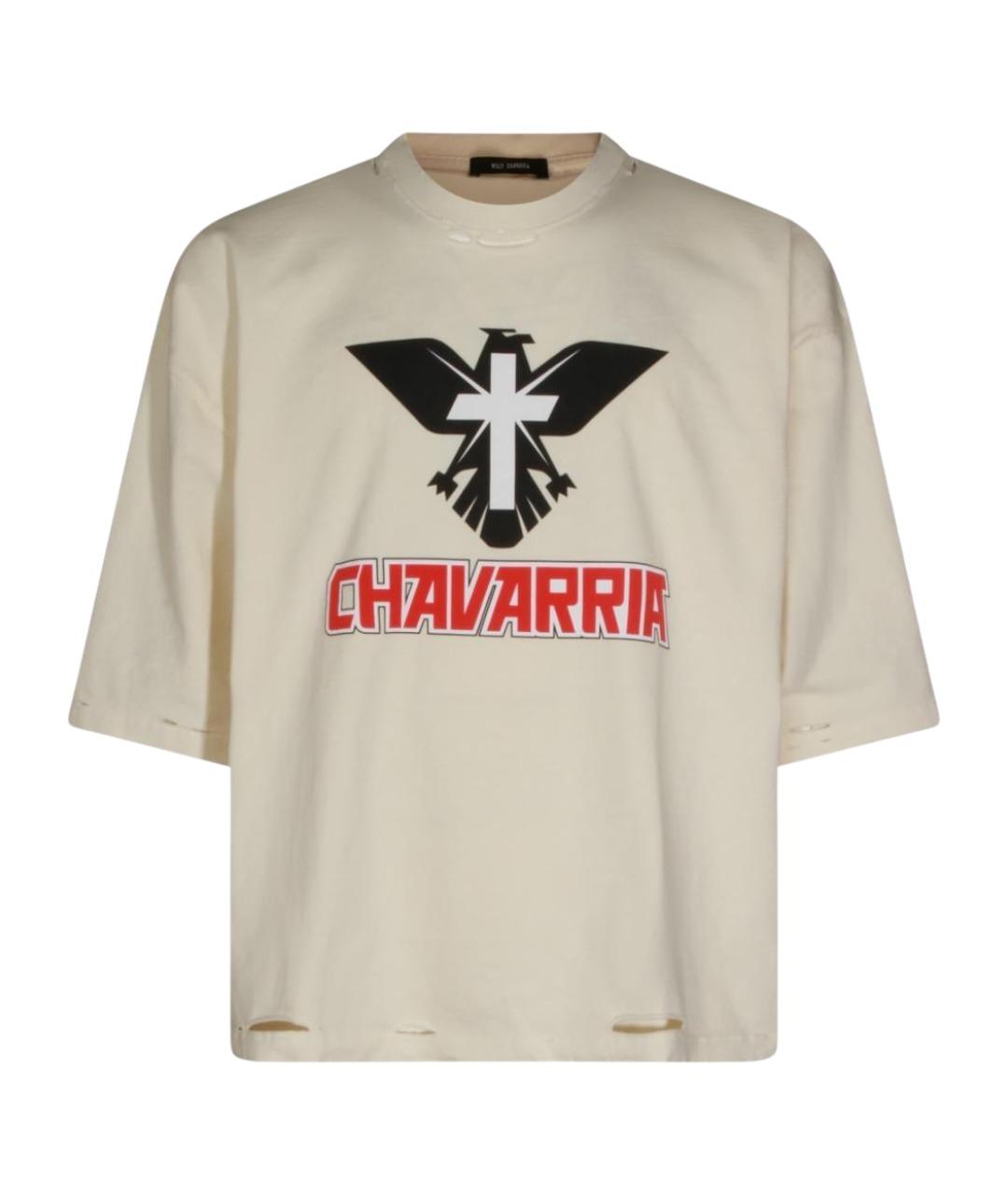 WILLY CHAVARRIA Белая хлопковая футболка, фото 1