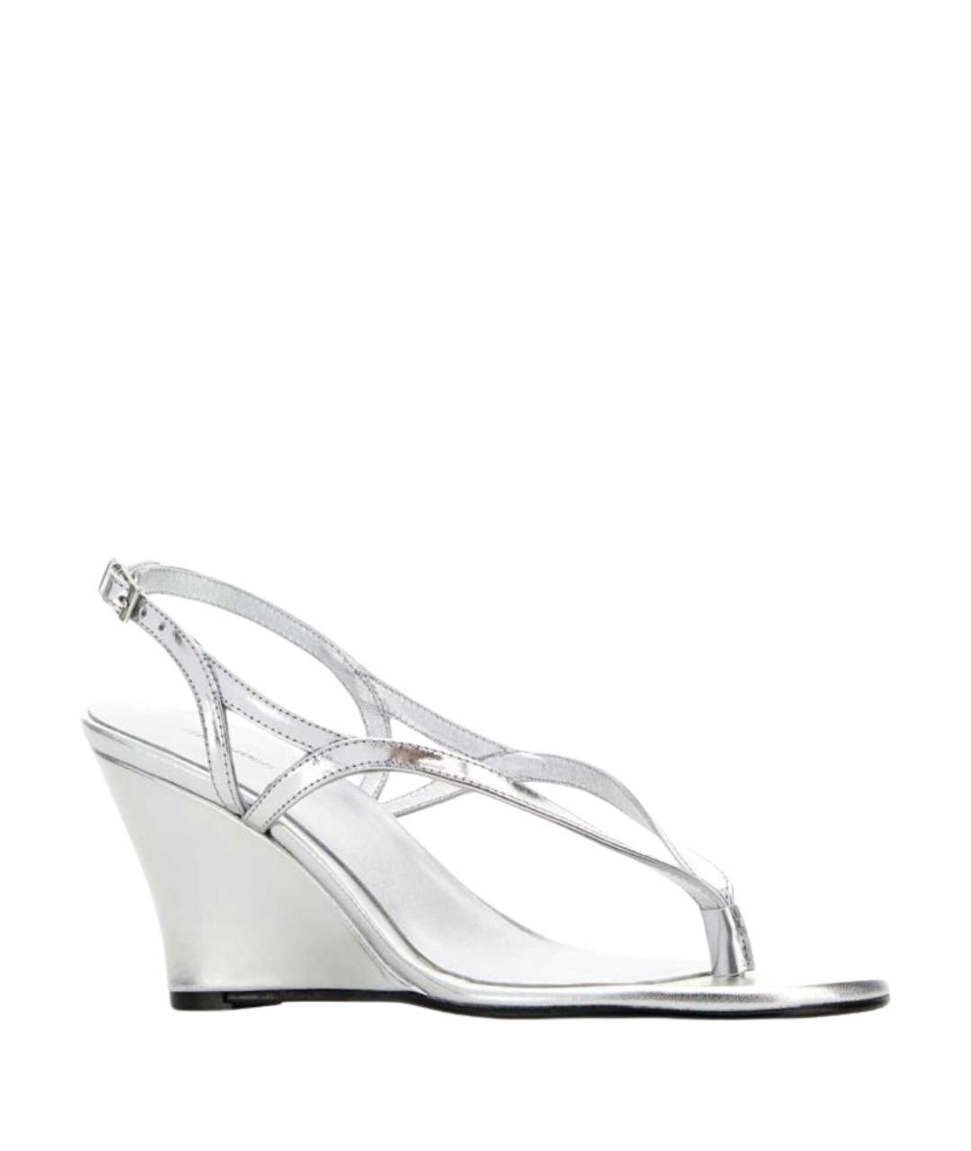 GIMAGUAS Серебряные кожаные босоножки, фото 2