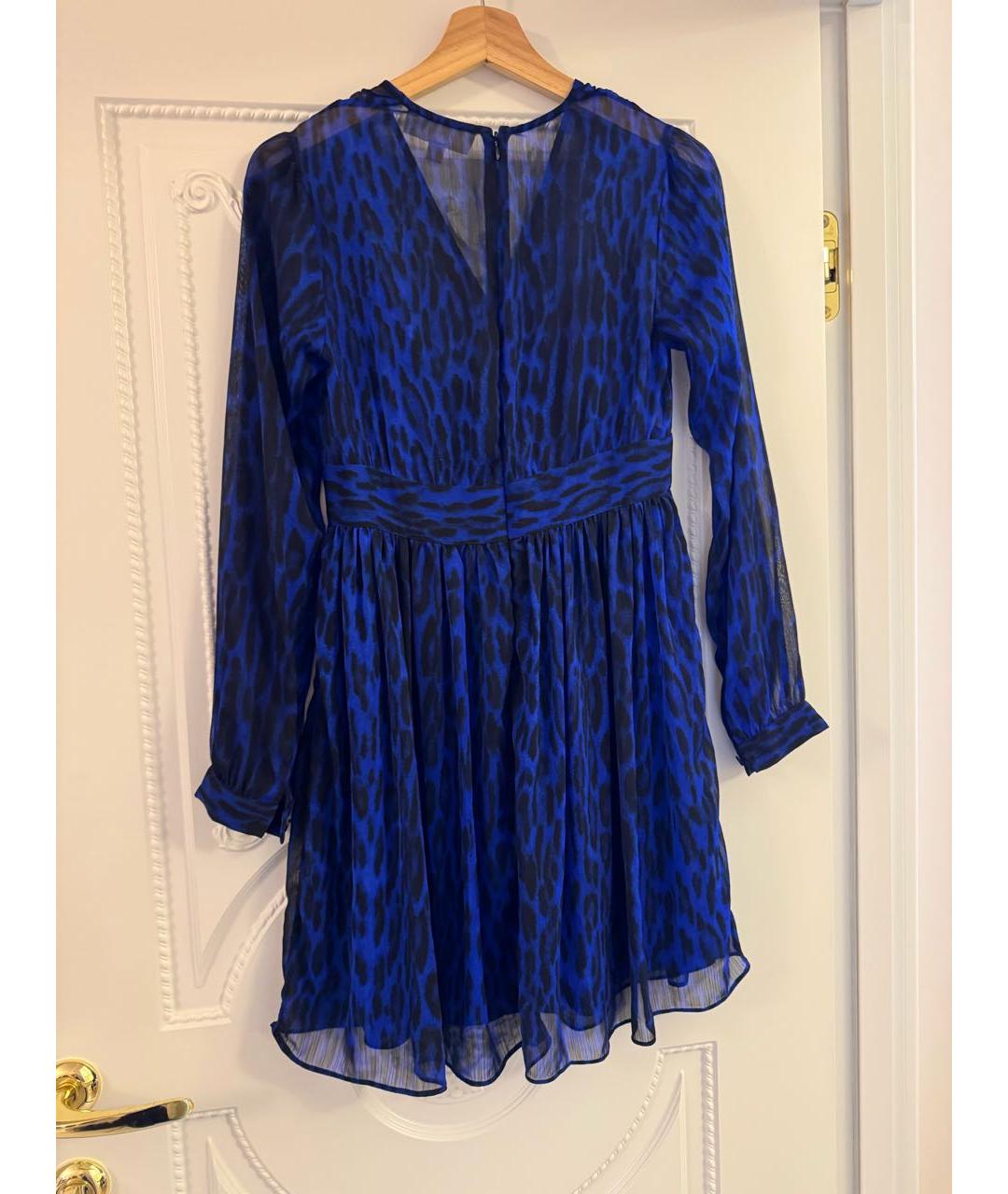 MICHAEL MICHAEL KORS Темно-синее полиэстеровое коктейльное платье, фото 2