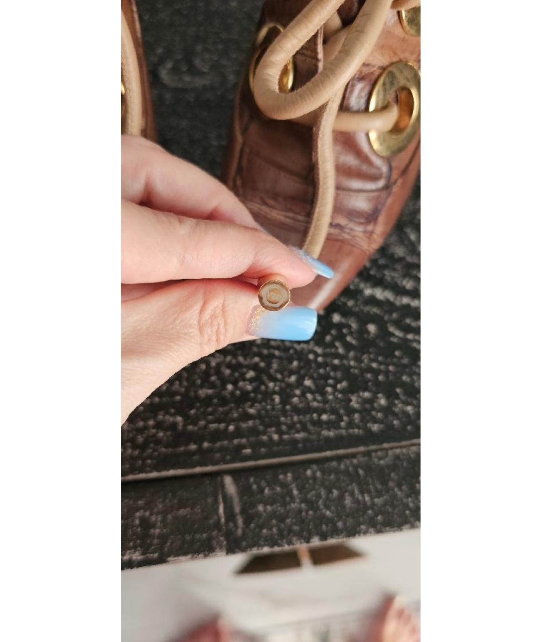 VIKTOR & ROLF Коричневые кожаные сабо, фото 8