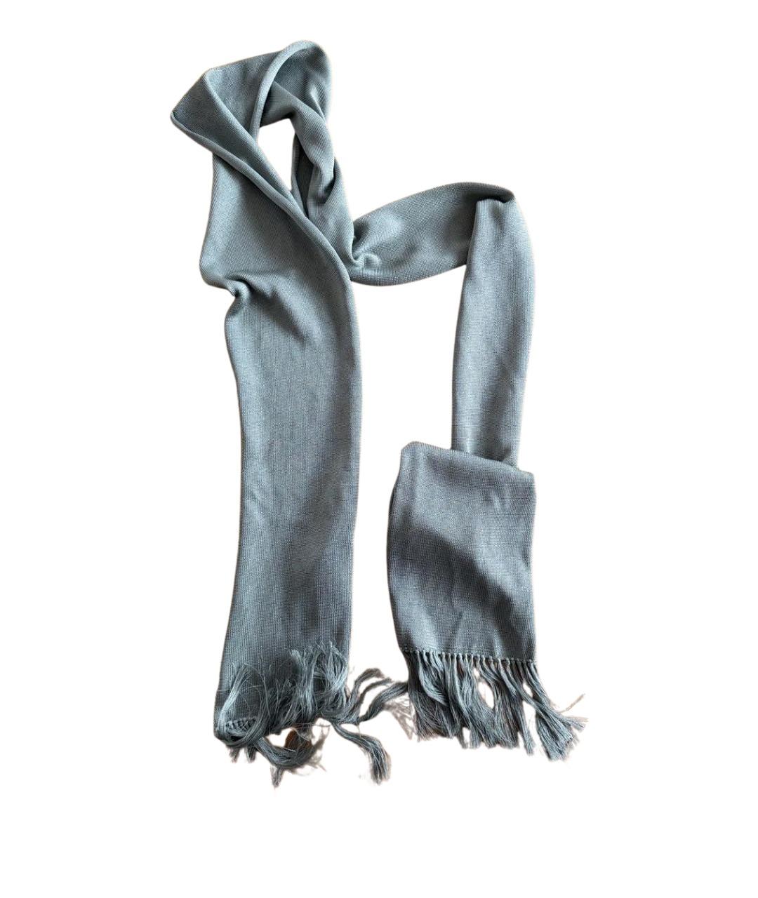 TOM FORD Серый шелковый шарф, фото 5