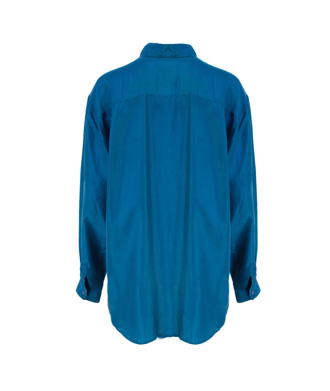 VALENTINO Бирюзовая шелковая блузы, фото 2