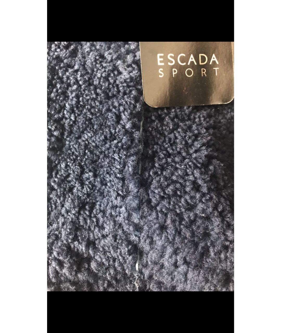 ESCADA Темно-синий кожаный жакет/пиджак, фото 5