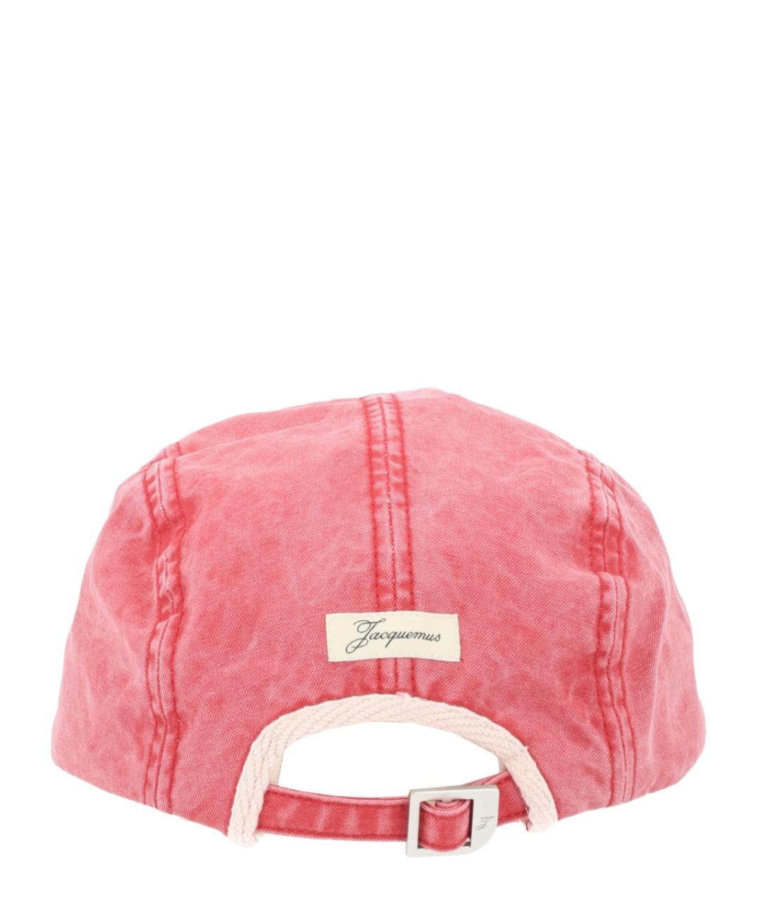 JACQUEMUS Розовая хлопковая кепка, фото 2