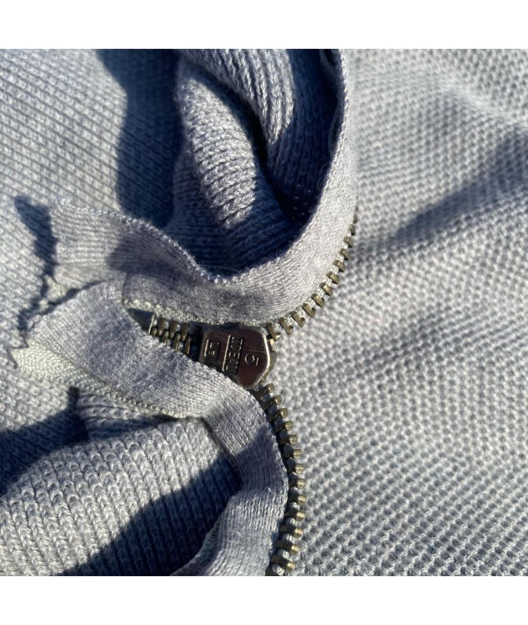 RALPH LAUREN Серый хлопковый джемпер / свитер, фото 4