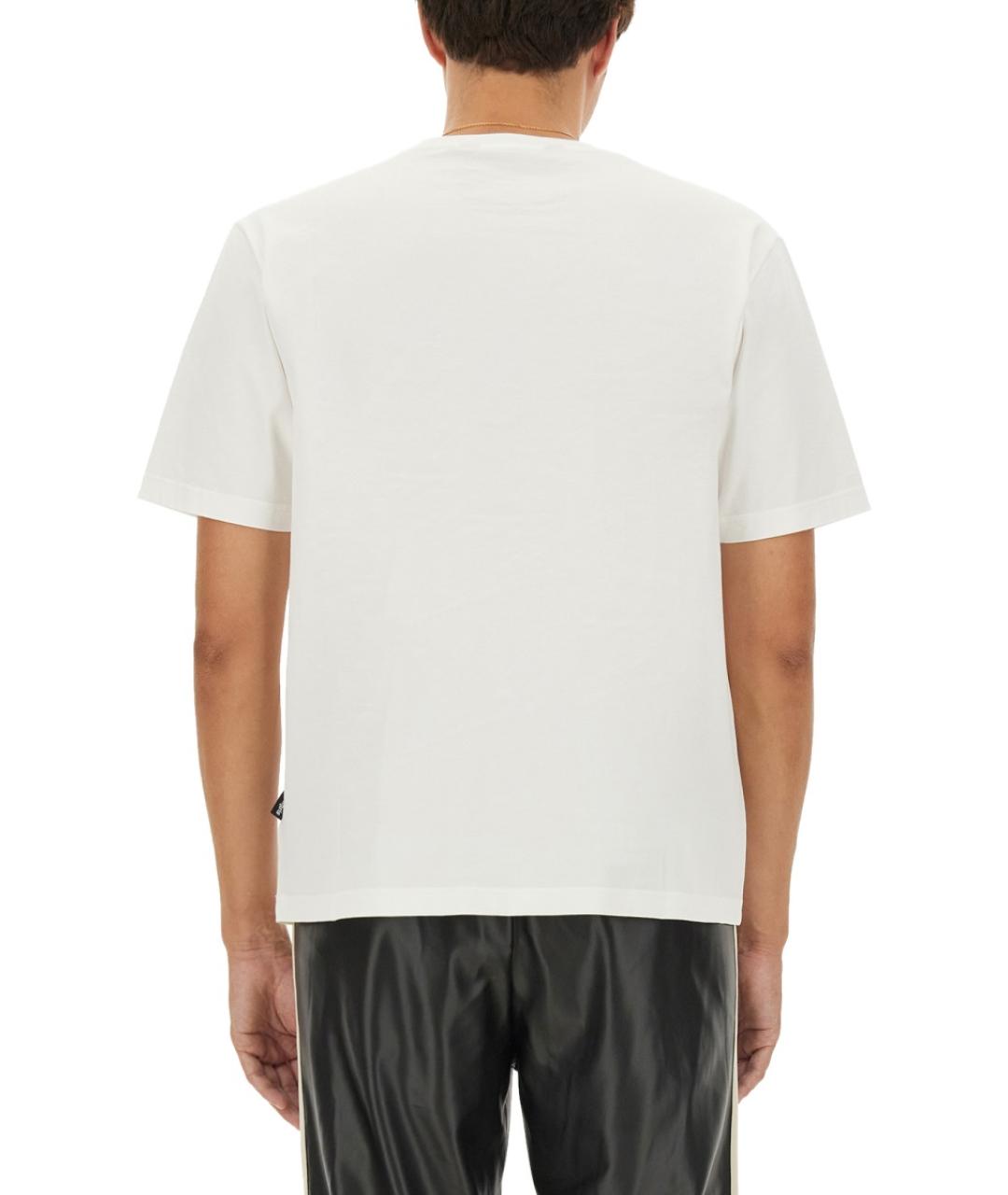 PALM ANGELS Белая хлопковая футболка, фото 4