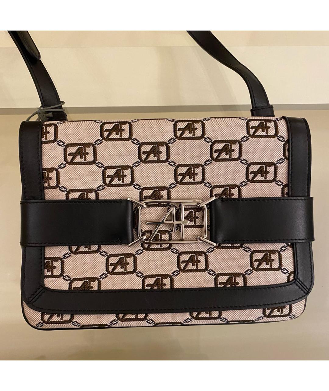 ALBERTA FERRETTI Бежевая кожаная сумка через плечо, фото 6