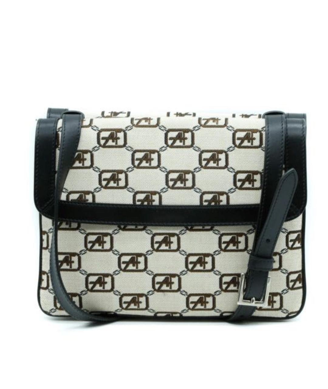 ALBERTA FERRETTI Бежевая кожаная сумка через плечо, фото 3