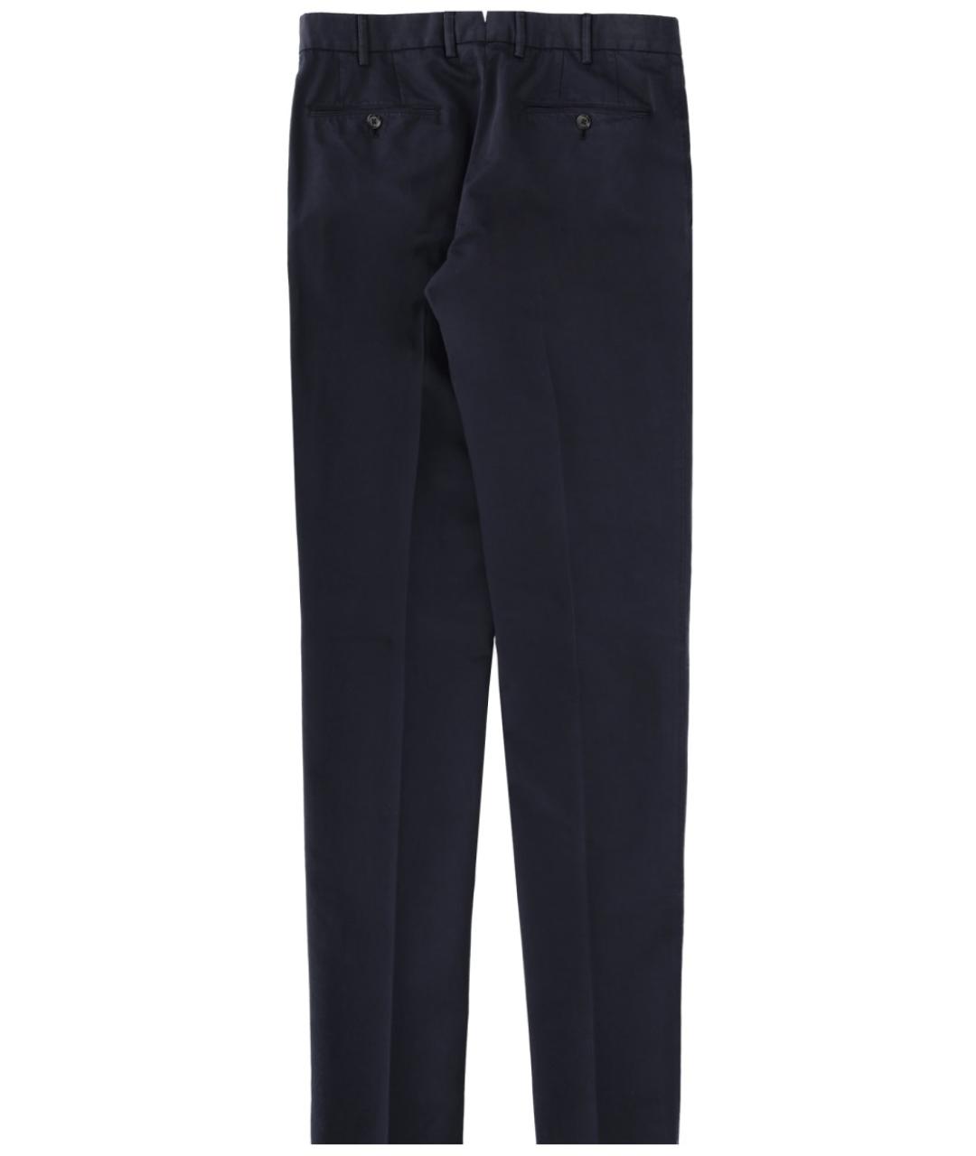 ZEGNA Синие хлопковые повседневные брюки, фото 2